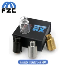 High Quality Kennedy Trickster X 24mm RDA Atomizer Rebuildable Dripping Vape Tank Electronic Cigarette Kennedy 24X Vaporizer Kit