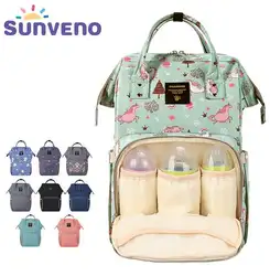 Сумка для подгузников SUNVENO Mommy, Большая вместительная Детская сумка для подгузников, дизайнерская сумка для кормления, модный дорожный