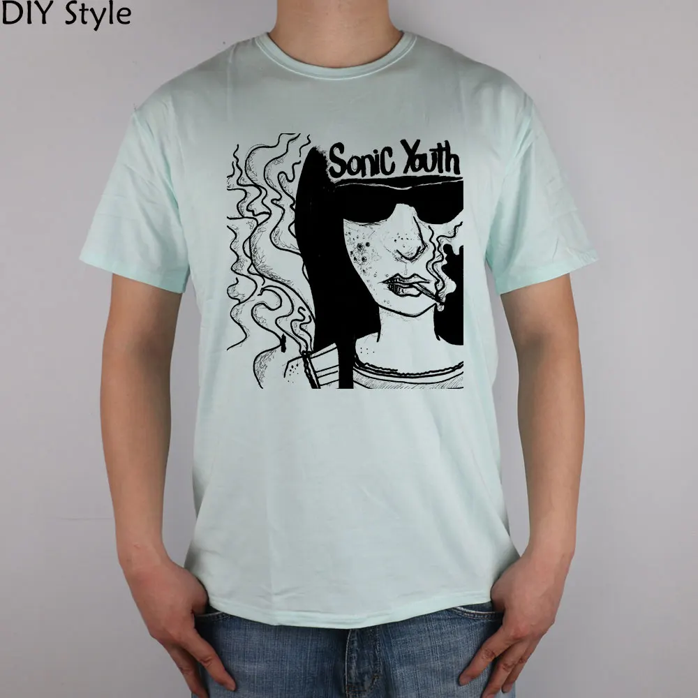 Sonic Youth футболка Топ лайкра хлопок мужская новый дизайн высокое качество|designer mens t