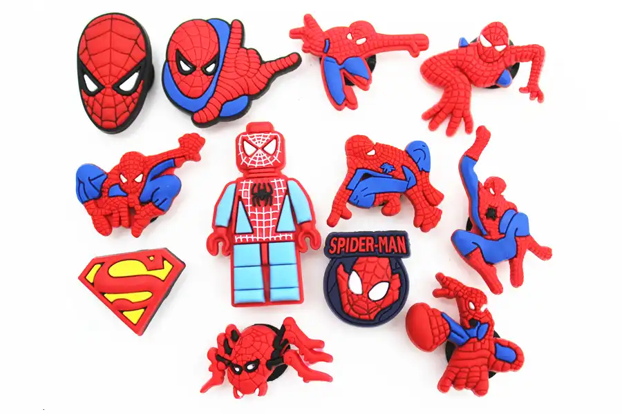 spiderman croc charms