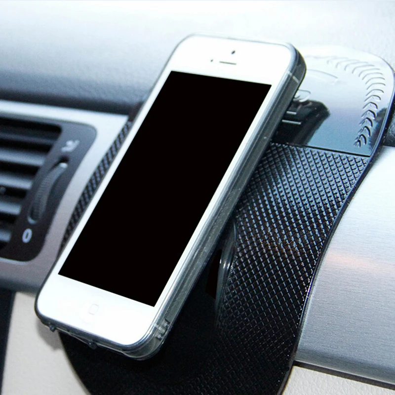 

1PC Dining Table Tableware Magic Clear Black Sticky Anti Slip Mat Cell Phone Anti-Slip Mat Holder