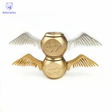 Brass Cupid Golden Snitch Fidget Spinner Harry Potter Fans Hand Spinner Harry Potter EDC Autism&ADHD Anti Stress Spinner Toy