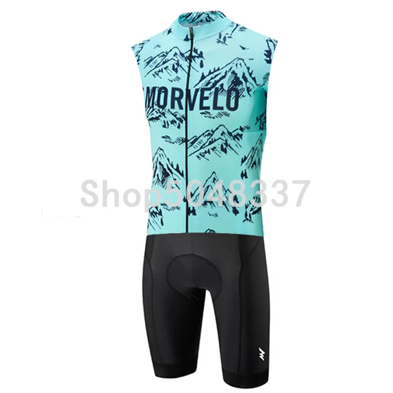 Триатлонный костюм Мужской без рукавов Велоспорт Джерси Morvelo Skinsuit комбинезон Ropa Ciclismo Hombre летний бег велосипед спортивный комплект - Цвет: 5