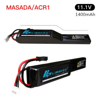 Limskey Lipo 3S батарея 11,1 V 1400mAh 30C MAX 60 W мини-штепсельная вилка Tamiya для страйкбольного оружия модель для MASADA ACR1 пистолет игрушки дистанционного управления