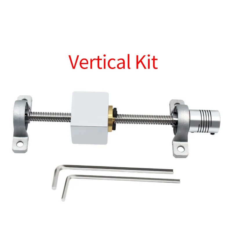 T8 ходового винта комплект 150/200/300/330/350/400/500 мм 8 мм вертикальный ходового винта штанга и опорный подшипник смонтирован подшипниковый для 3D-принтеры