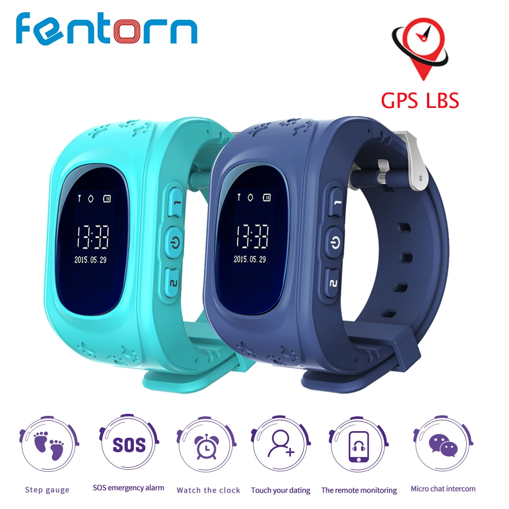 Fentorn Smart Watches OLED Q50 Passometer kids watches smart baby watch q50 with GPS Tracker SOS Location Finder LBS OLED Q50