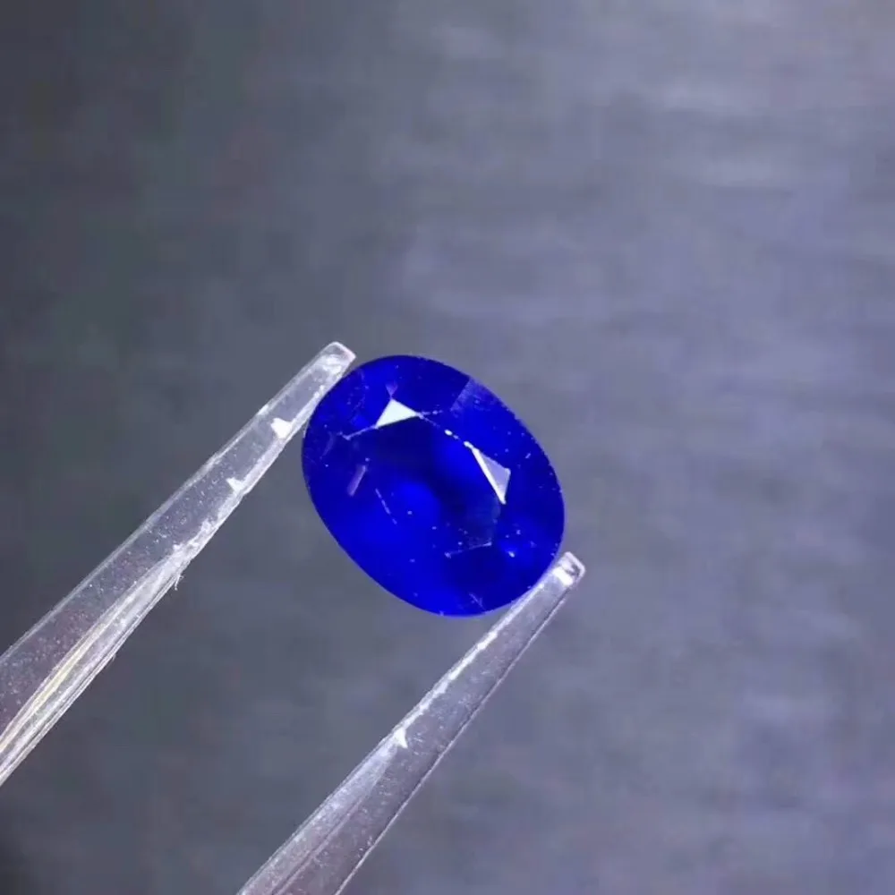 

GIL Certification 2.18ct Heated Oval Faced Natural Vivid Blue Sapphire Loose Stone Loose Gemstones