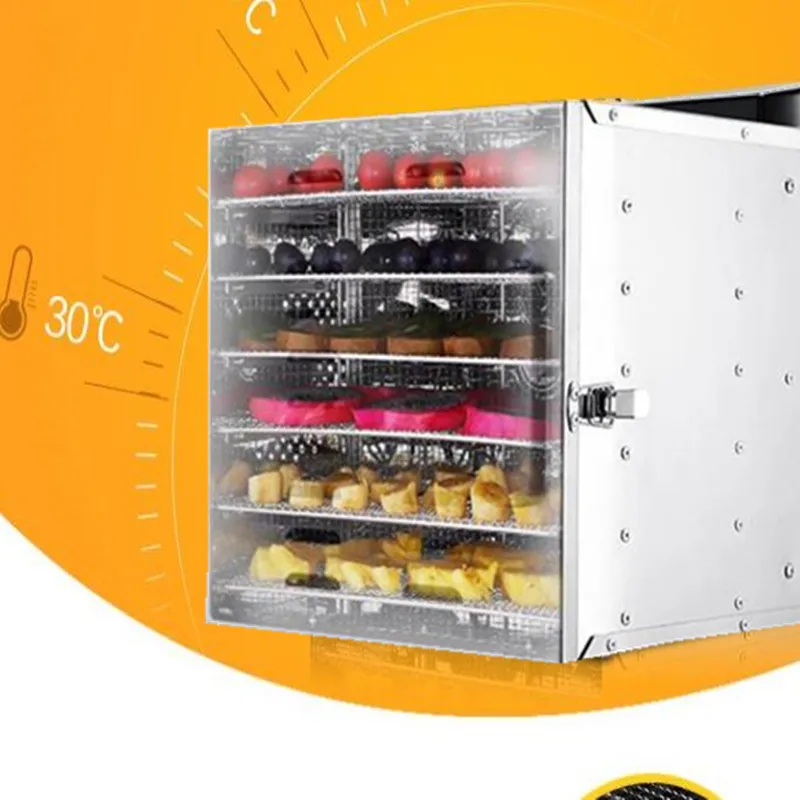 220V 6 trays intelligent food dehydrator machine fruit dryer drying