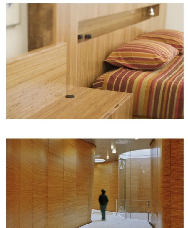 2.5Meter Width:40cm  Thickness:0.3mm Side pressing  flattening natural bamboo bark veneer (back side Non-woven fabric)