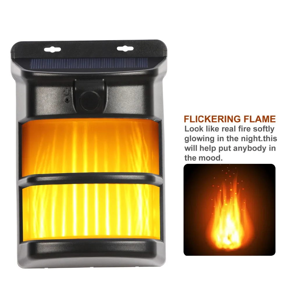 T-SUNRISE Wall Lamp LED Outdoor Lamp Motion Sensor Flame Light IP44 Waterproof Garden Light Wall Outdoor Decoration LED Lamp