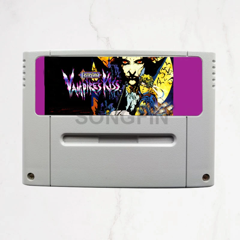 

Castlevania Vampire's kiss 16 bit Game Cartridge for PAL Version Game Console