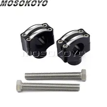 Мотоцикл с ЧПУ Алюминиевый грубой работы " Руль Райзер кафе гонщик 25 мм бар крепление стояк для Harley Sportster Touring XS650