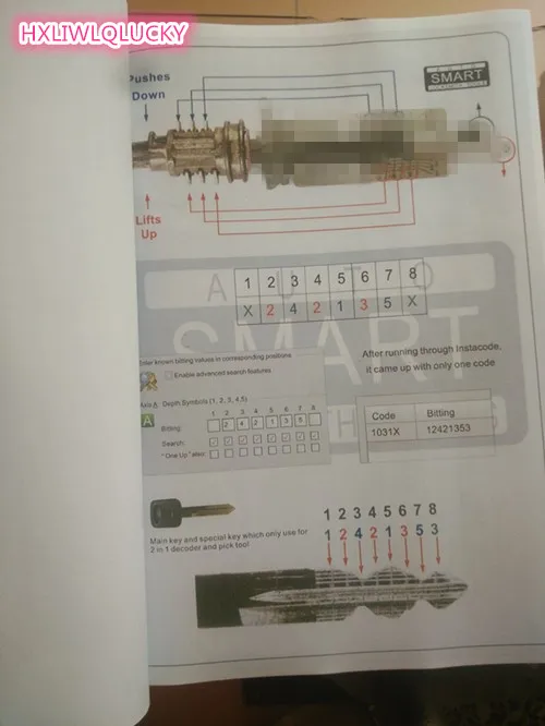 Hxliwlqlucky instrution ل لى شى 2 في 1 أداة كتاب دليل المستخدم دليل المستخدم ل قفل السيارة أيضا مع pdf دليل الشحن المجاني