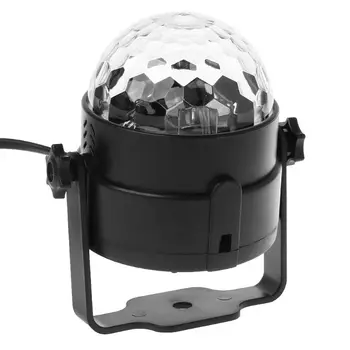 

LED Crystal Disco Ball Stage Lamp Party Night Glow Light Bulb Voice Control