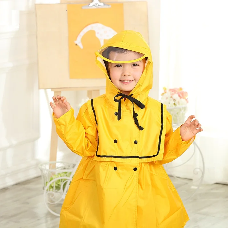 

Cute Princess Polyester Children Raincoat Impermeable Kids Rain Coat Girls Cloak Poncho Waterproof Hooded Cape Raincoat