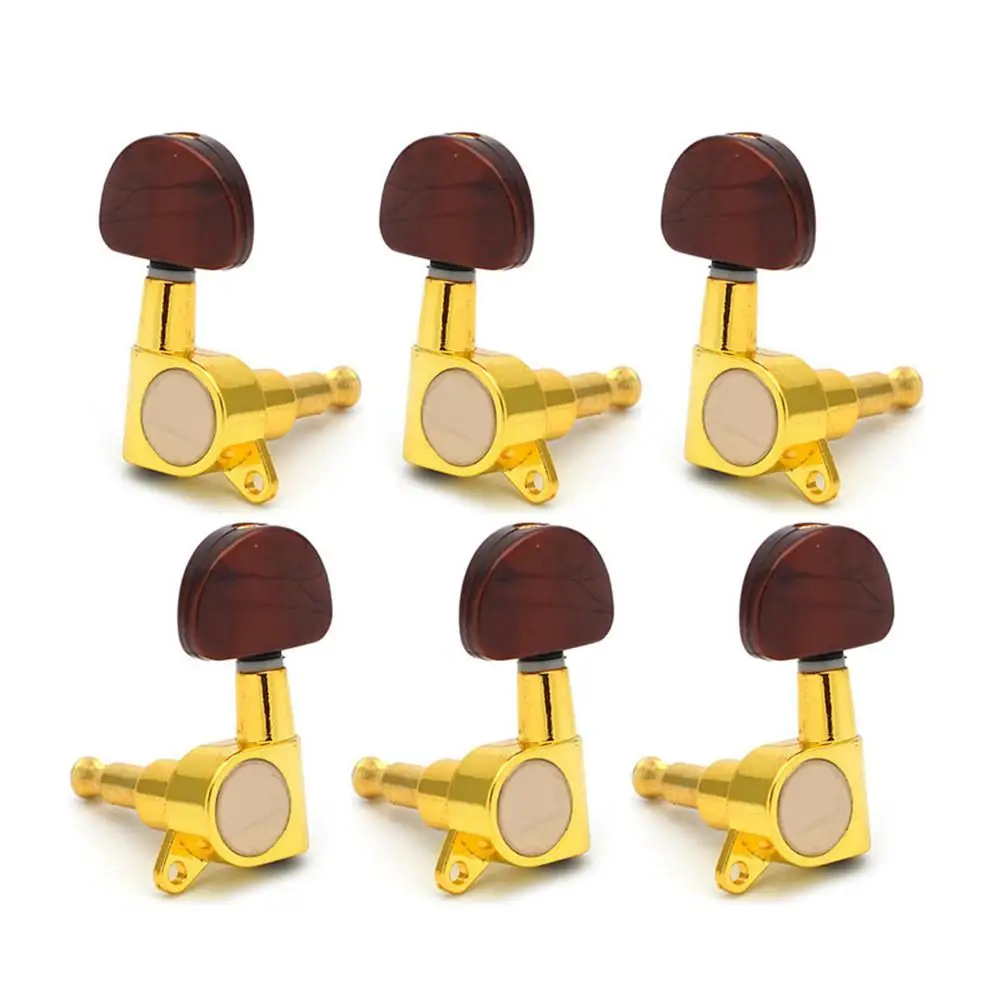 

Electric Guitar Tuning Pegs Gold Metal Knob Enclosed Full Sealed Guitarra Tuner Machine Heads Acoustic Guitar Parts Accessories