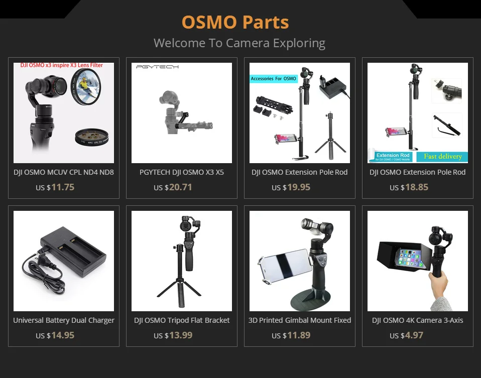 OSMO, MCUV, CPL, ND4, ND8, ND16, ND32,