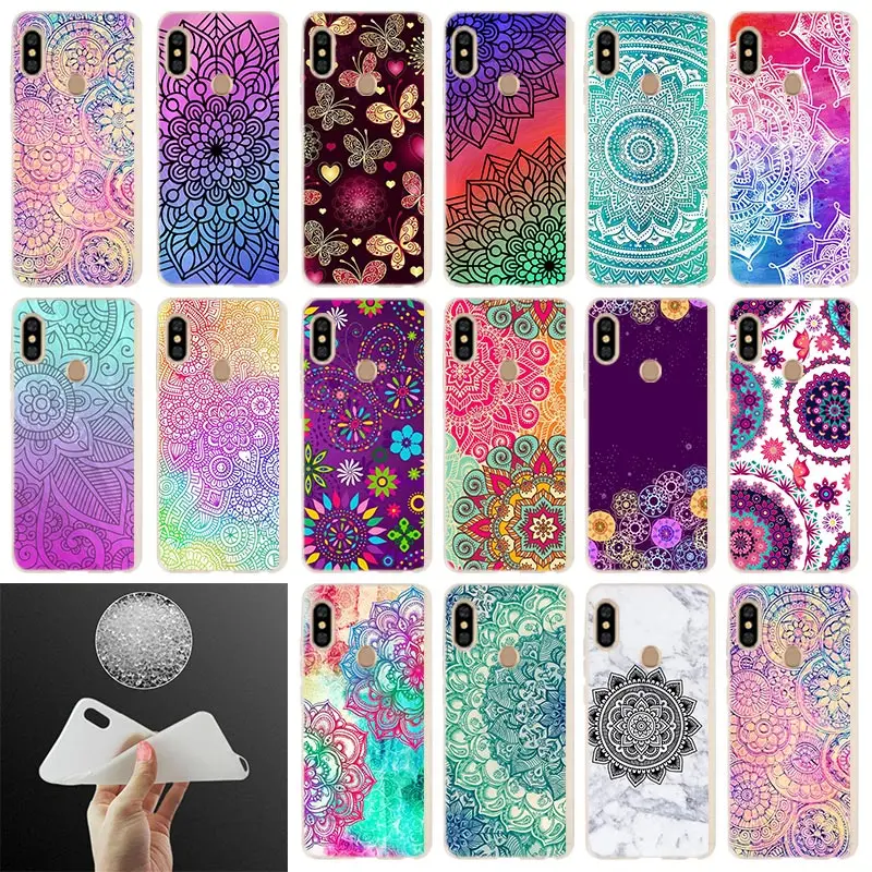 

Phone Case For Xiaomi Redmi Note 8 7 6 5 Pro Cover redmi 7 8 A 6pro 6a s2 5a 4a 4x y3 5plus 7A Vintage Mandala Flowers designs