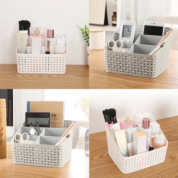 

Plastic Cosmetic Storage Box Multifunction Desktop Storage Boxes Drawer Makeup Organizers Stationery Storage Organizer Storage