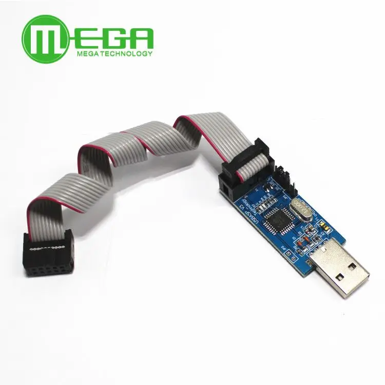 10 компл./лот USBASP USBISP AVR программист USB ISP USB ASP ATMEGA8 ATMEGA128 Поддержка Win7 64K