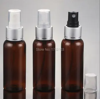 

50ml empt Amber spray bottle Square PET spray bottle Lotion / alcohol / disinfecting liquid bottle Travel cosmetic container