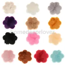 Искусственный мех овчины чехлы для стульев сиденья мягкие пушистые мохнатые коврики для спальни диван пол(цветок, 60x60 см