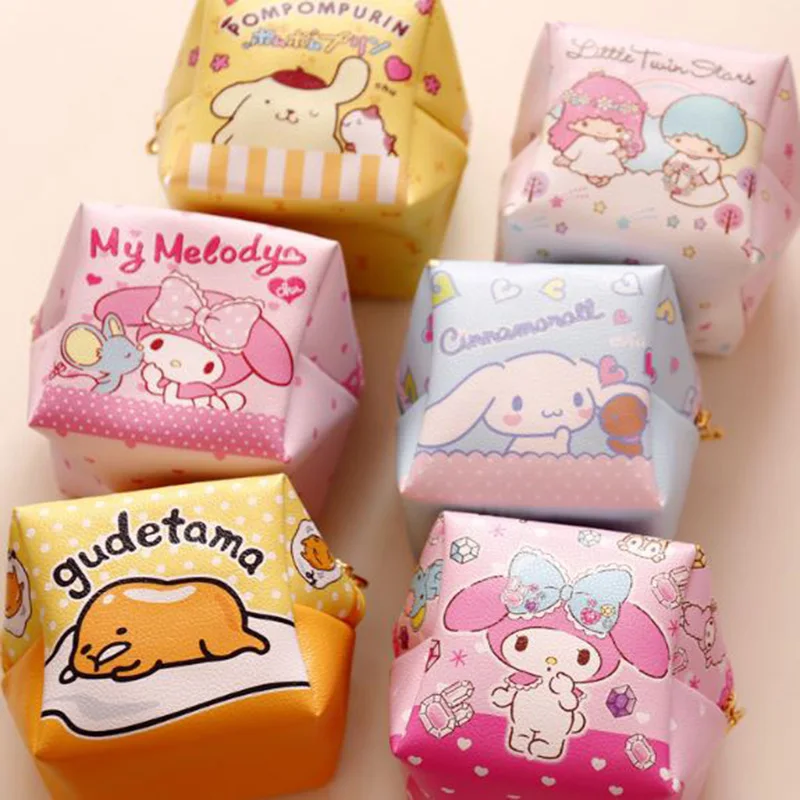

1 Pc New Melody Little Twin Stars Pudding Cinnamoroll Hello Kitty Stitch Totoro Wallet Coin Bag Clutch Handbag Pouch Figure Toy