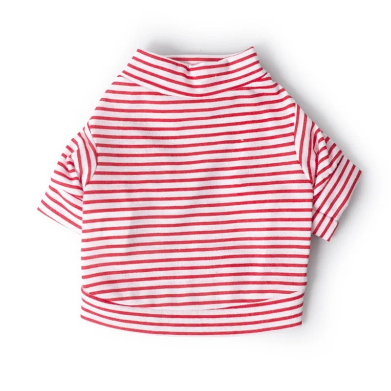 Pet Clothes Cute Stripe Pet Cat Vest Shirt Summer Cotton Cat Clothing Outfit Pets Animals