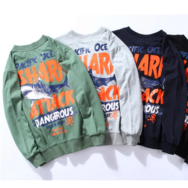 YouthCodes 2018 Winter Justin Bieber Shark Sweatshirts Men Animals Vintage Famous Brand Trend Fashion Slim Casual Hoodie Men