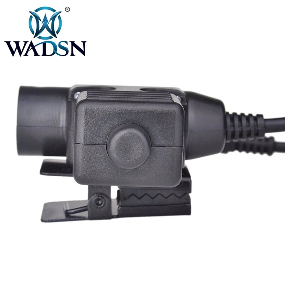 WADSN страйкбол наушники U94 PTT для KENWOOD Plug Walkie Talkie BaoFeng UV-82 радио адаптер Push to Talk Softair гарнитура WZ113