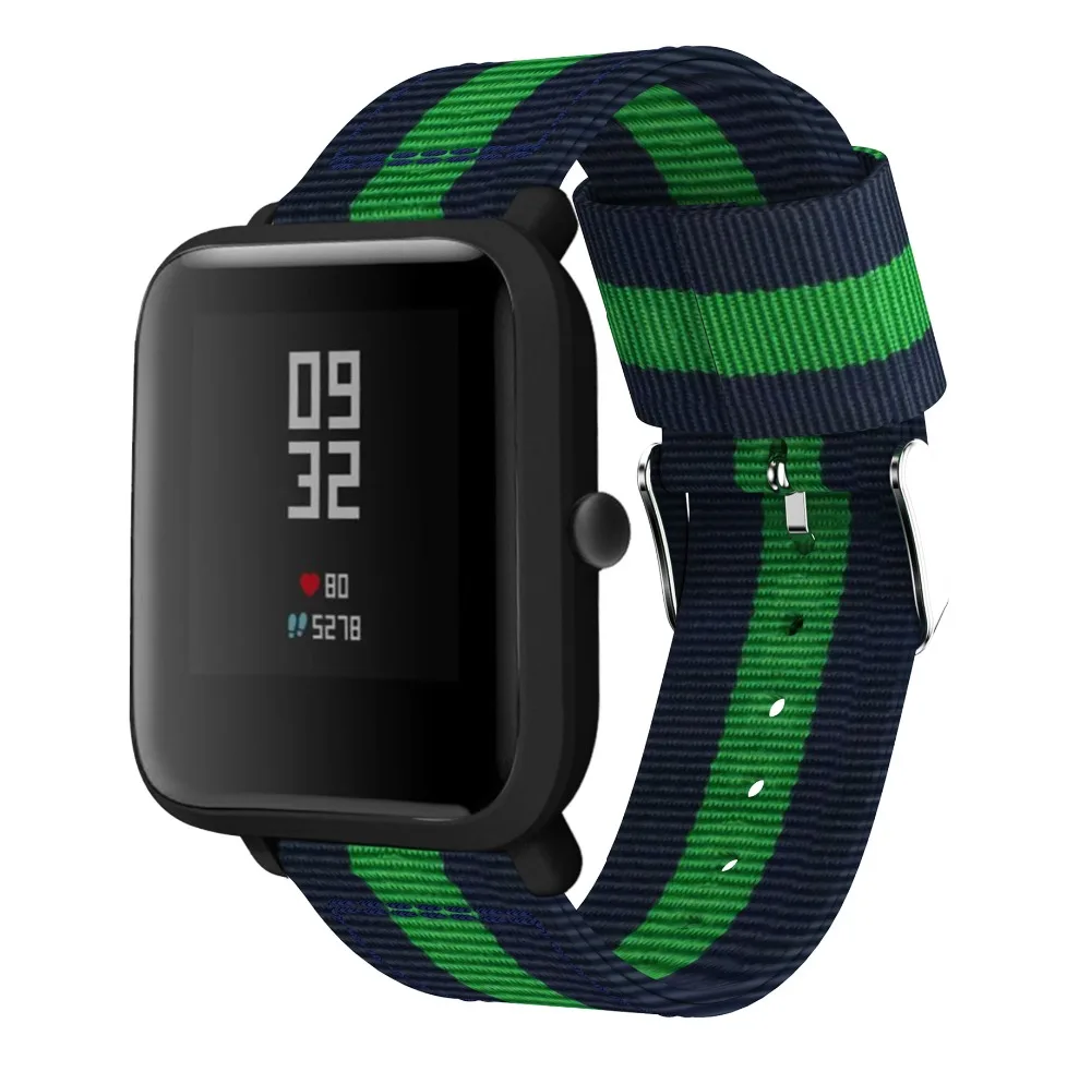 Нейлоновый ремешок для часов Amazfit Bip Youth для Xiaomi Huami Amazfit GTR 42 мм браслет для Huami Amazfit GTS ремешок на запястье