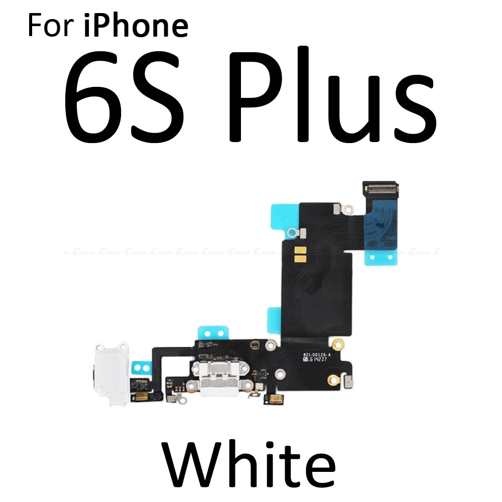 6S Plus White Высококачественный зарядный гибкий кабель для iPhone 4S, 5, 5S, SE, 6, 6S Plus, USB зарядное устройство, док-станция с микрофоном, гибкий кабель - Цвет: 6S Plus White