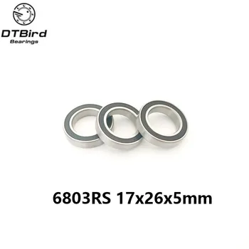

high quality 2pcs rubber sealed bearing steel hybrid ceramic ball bearings 6803 6803 2RS 17*26*5mm Si3N4 bearings