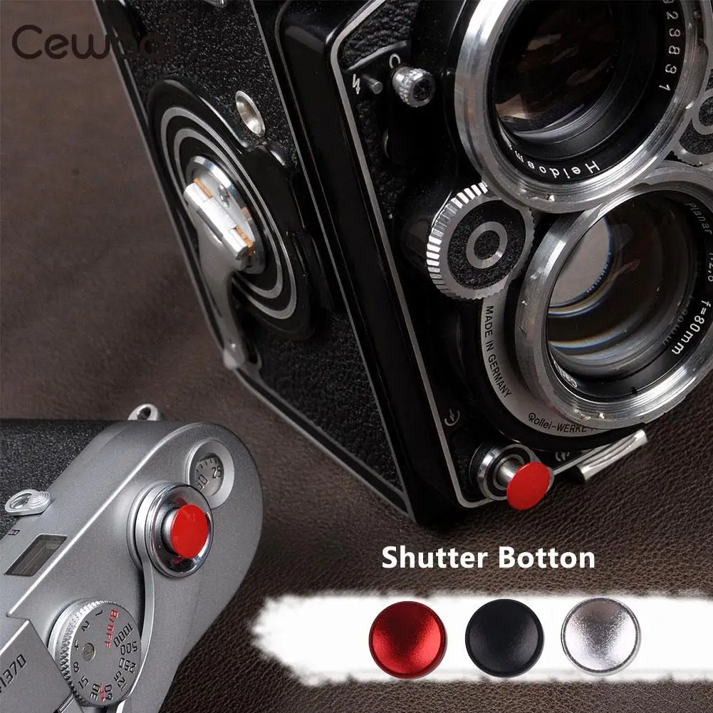 Camera Shutter Button Soft Shutter Release Button Flat Photography Screw in Smooth Edge X100T