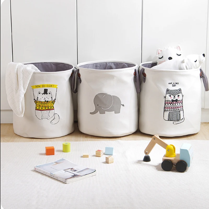 

Large Oxford Laundry Basket For Organzier Dirty Clothes Folding Hamper Kids Toy Baby Clothing Foldable Storage Bag Bathroom