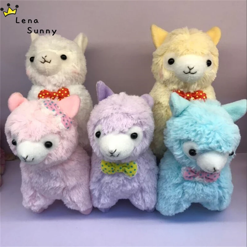 

17CM Japanese Small Strawberry Bow-Tie Alpaca Plush Toys,Alpaca Sheep Bowknot Toy For Kids Christmas Gift 5 Styles
