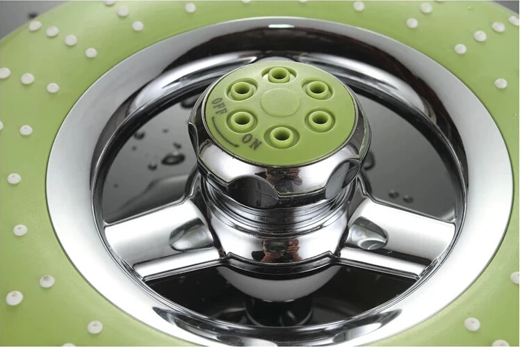 chrome shower head
