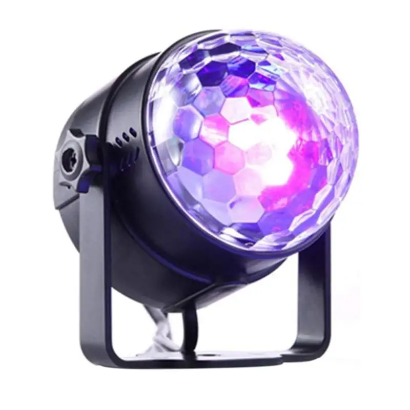 

DJ Ball Stage Light 3LED UV Purple Light Remote Control EU/US Plug Stage Lighting Effect Lamp KTV Party Decoration Disco Light