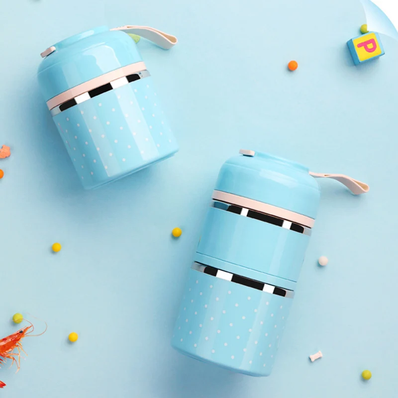 

Stainless Steel Lunch Box Multi-layer Portable Insulated Leakproof Breakfast Box for Picnic Store