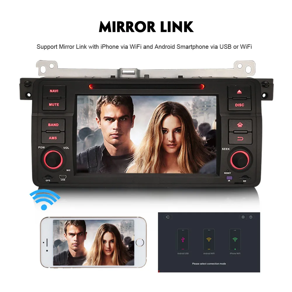 Excellent Octa-Core DAB+ Autoradio Android 8.0 Bluetooth WiFi 4G DVD Radio GPS Car Multimedia Player For BMW 3er E46 3er M3 MG ZT Rover 75 2