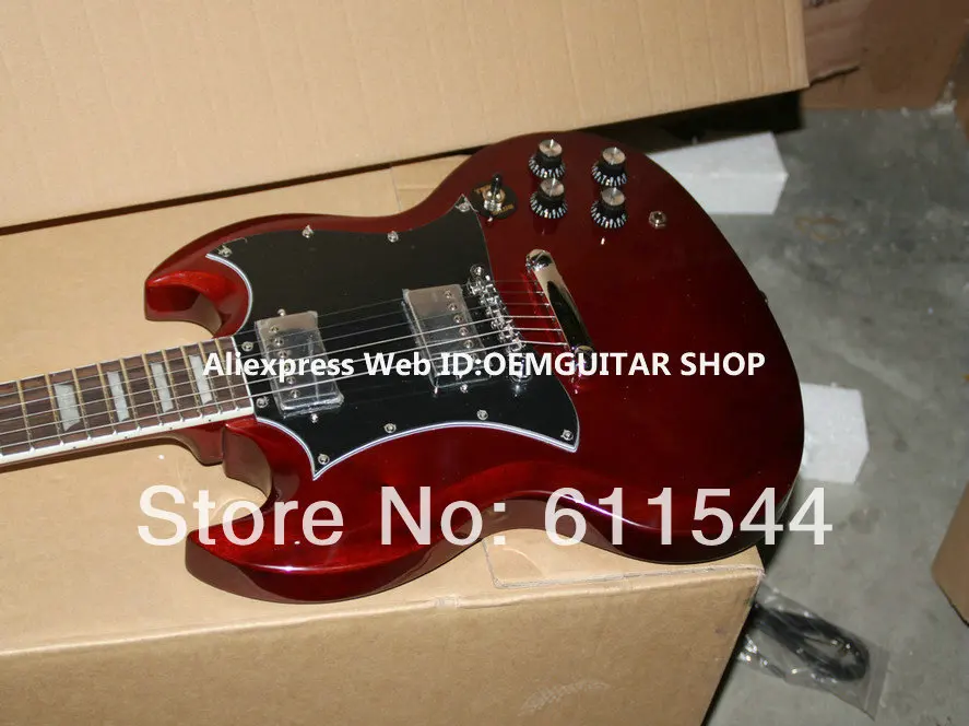 

New Arrival Brown Electric Guitar Wholesale Guitar From China Free Shipping