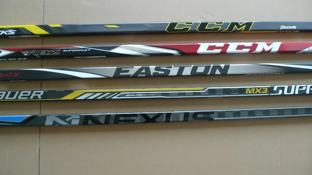 composite cheap branded and custom ice hockey sticks from China factory