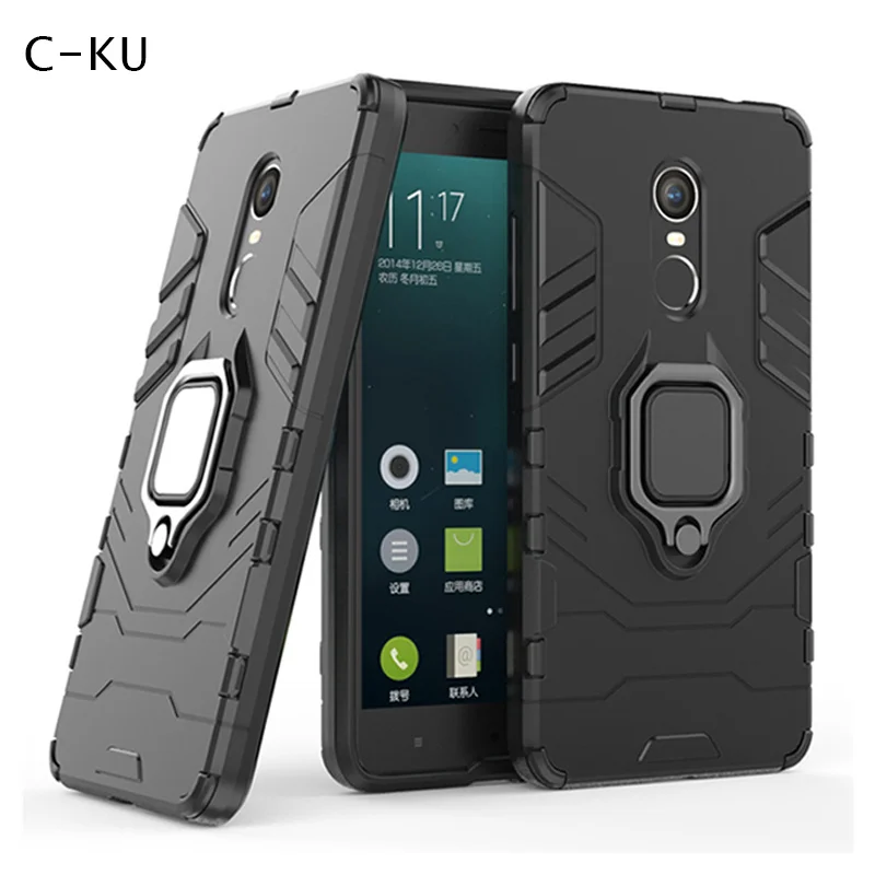 Authentic Phone Case for Xiaomi Mi 8 Se Max 3 A1 5x A2 Lite 6x Redmi Note 5 6 Pro 4x Armor Magnetic Car Holder Ring Stand Cover |