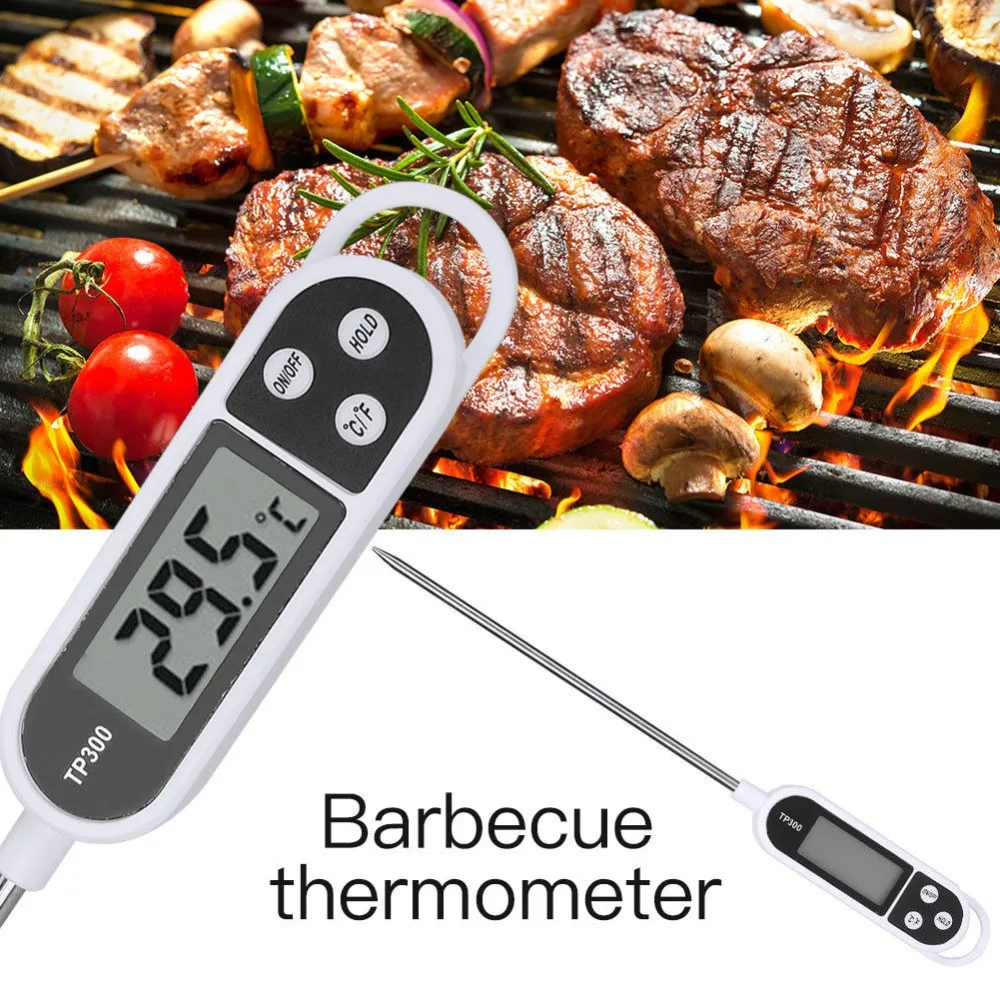 Электронный термометр Anpro для приготовления пищи, барбекю, зонд, термометр для измерения молока, печь для барбекю, мяса, ЖК-цифровой термометр