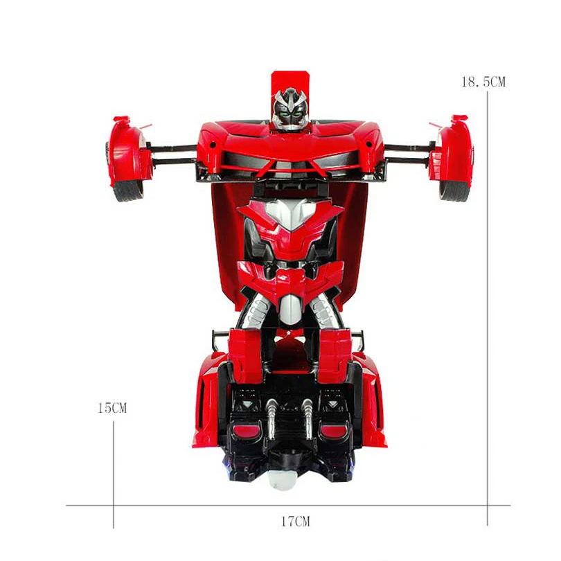 lower price 2In1 RC Car Sports Car Transformation Robots Models Remote Control Deformation Car RC fighting toy