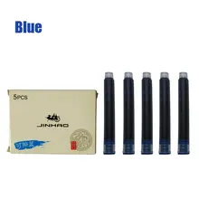 JINHAO много 25 шт. синие картриджи для фонтана ручка высокого качества COFFE сиреневый на выбор