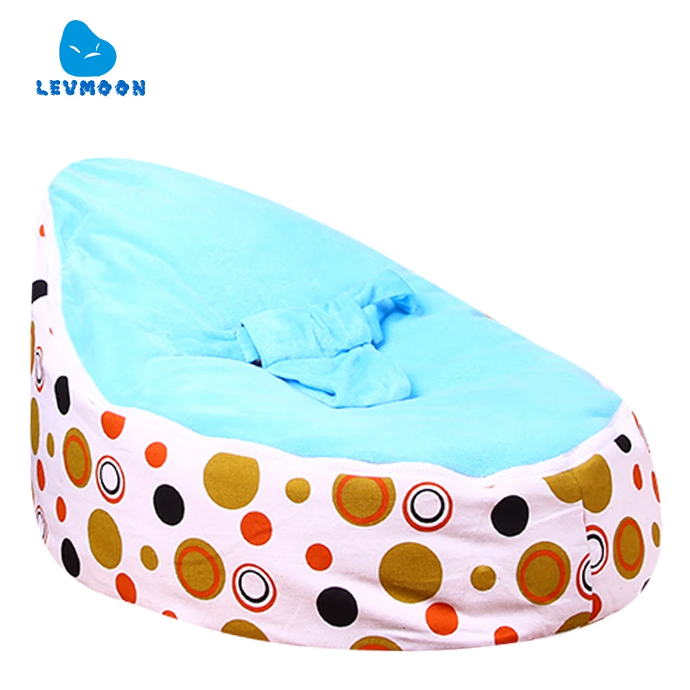 Levmoon Medium Brown Circle Print Bean Bag Chair Kids Bed For Sleeping Portable Folding Child Seat Sofa Zac Without The Filler Levmoon Medium Brown Circle Print Bean Bag Chair Kids Bed For Sleeping Portable Folding Child Seat Sofa Zac Without The Filler