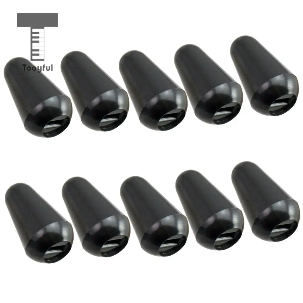 Tooyful 20pcs Internal Thread 4mm 3 or 5 Way Toggle Switch Tips Knobs Cap for ST SQ Electric Guitar Replacement