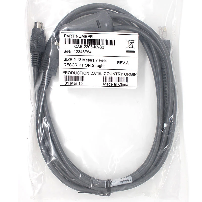 COM Computer Wedge Cable for Datalogic BarCode Scanner LOT 2M/3M/5M USB 