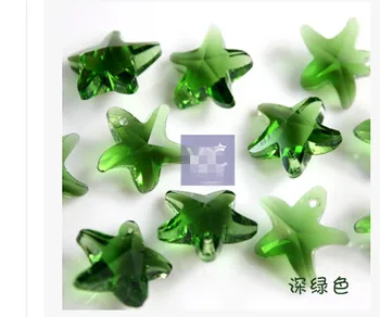 

A8 Crystal chandelier parts crystal pendants 14mm single hole starfish DIY jewelry material bead curtain hanging beads